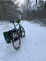 Fietsen in de sneeuw